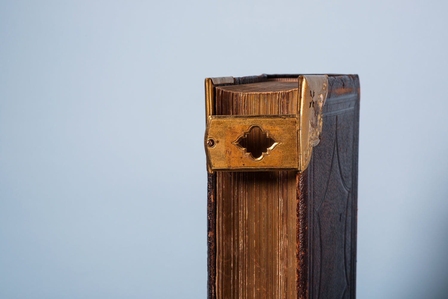 Antique book standing up